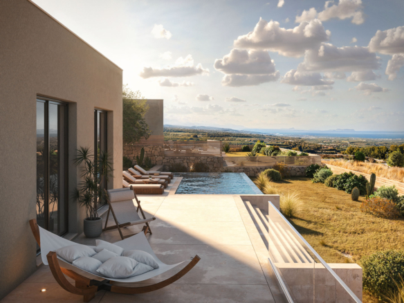 Architectural Sea-View Villa with Sunset Infinity Pool – Roupes, Crete