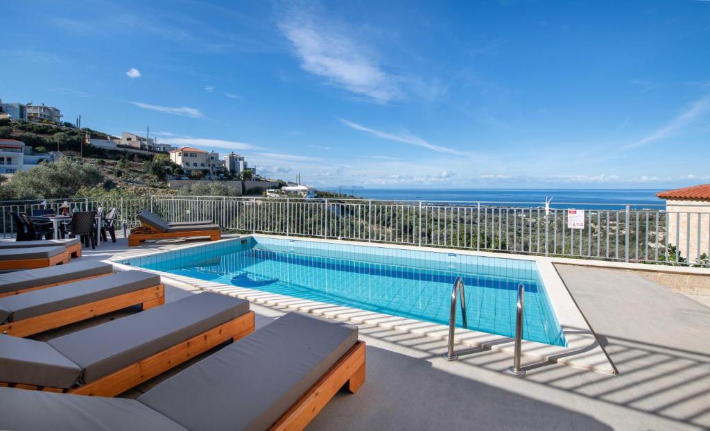 12 Exclusive Complex of Three Luxury Villas with Private Pools & Panoramic Sea Views | Maroulas, Rethymno, Crete