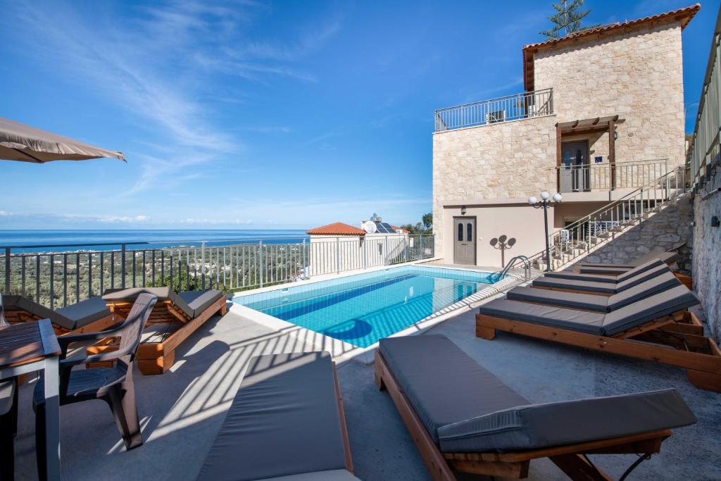 14 Exclusive Complex of Three Luxury Villas with Private Pools & Panoramic Sea Views | Maroulas, Rethymno, Crete