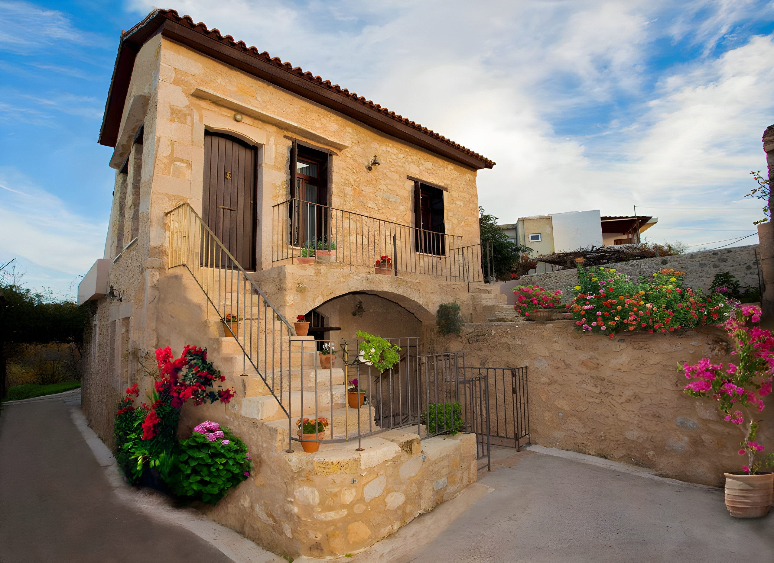 3 Authentic Cretan Stone Villa with Private Pool, Sea Views & Exceptional Investment Potential – Mesi, Rethymno