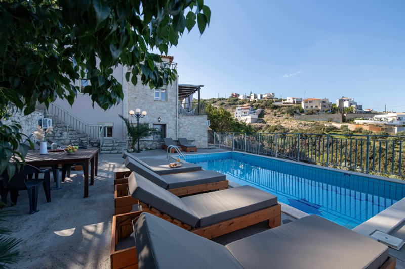 38 Exclusive Complex of Three Luxury Villas with Private Pools & Panoramic Sea Views | Maroulas, Rethymno, Crete