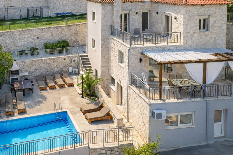 39 Exclusive Complex of Three Luxury Villas with Private Pools & Panoramic Sea Views | Maroulas, Rethymno, Crete