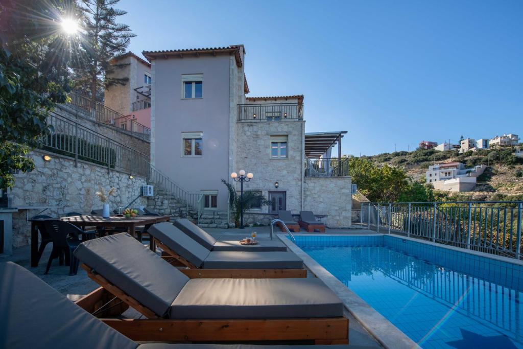 42 Exclusive Complex of Three Luxury Villas with Private Pools & Panoramic Sea Views | Maroulas, Rethymno, Crete