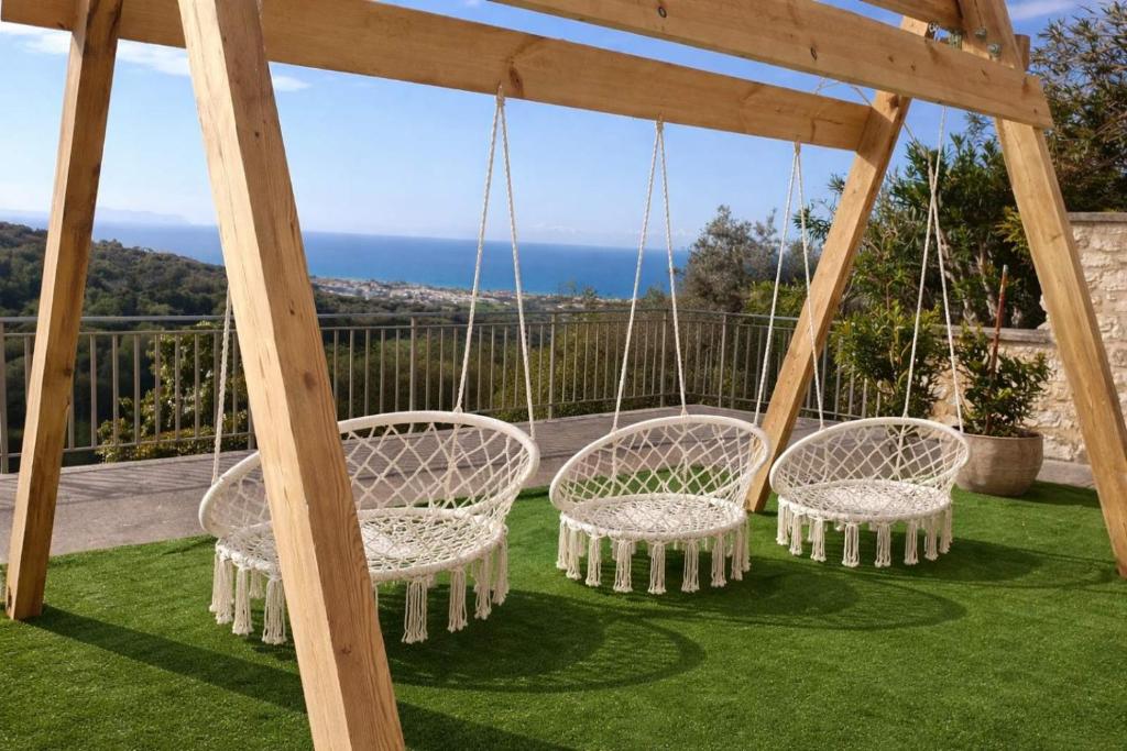 44 Exclusive Complex of Three Luxury Villas with Private Pools & Panoramic Sea Views | Maroulas, Rethymno, Crete