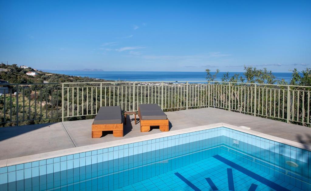 5 Exclusive Complex of Three Luxury Villas with Private Pools & Panoramic Sea Views | Maroulas, Rethymno, Crete