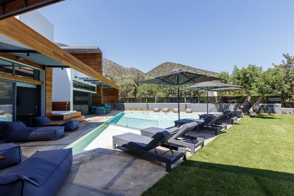6 Luxury Hillside 5 bed Villa with Panoramic Sea Views – Bali, Rethymno, Crete