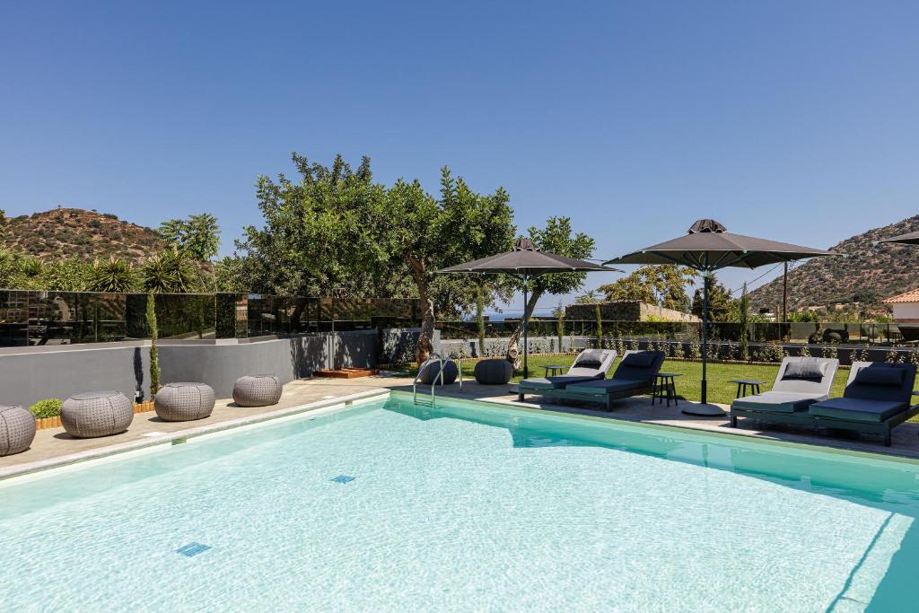 7 Luxury Hillside 5 bed Villa with Panoramic Sea Views – Bali, Rethymno, Crete