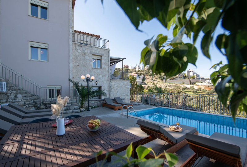 8 Exclusive Complex of Three Luxury Villas with Private Pools & Panoramic Sea Views | Maroulas, Rethymno, Crete