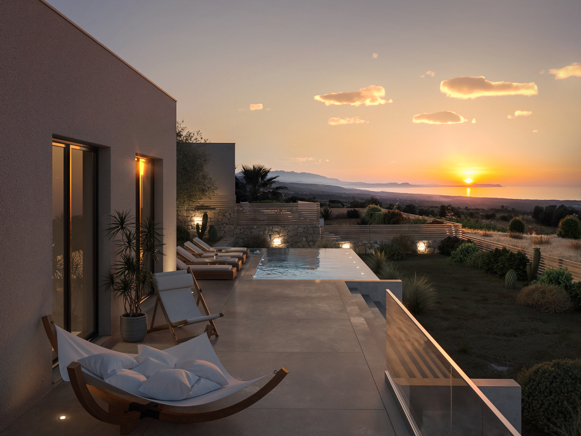 Architectural Sea-View Villa with Sunset Infinity Pool – Roupes, Crete