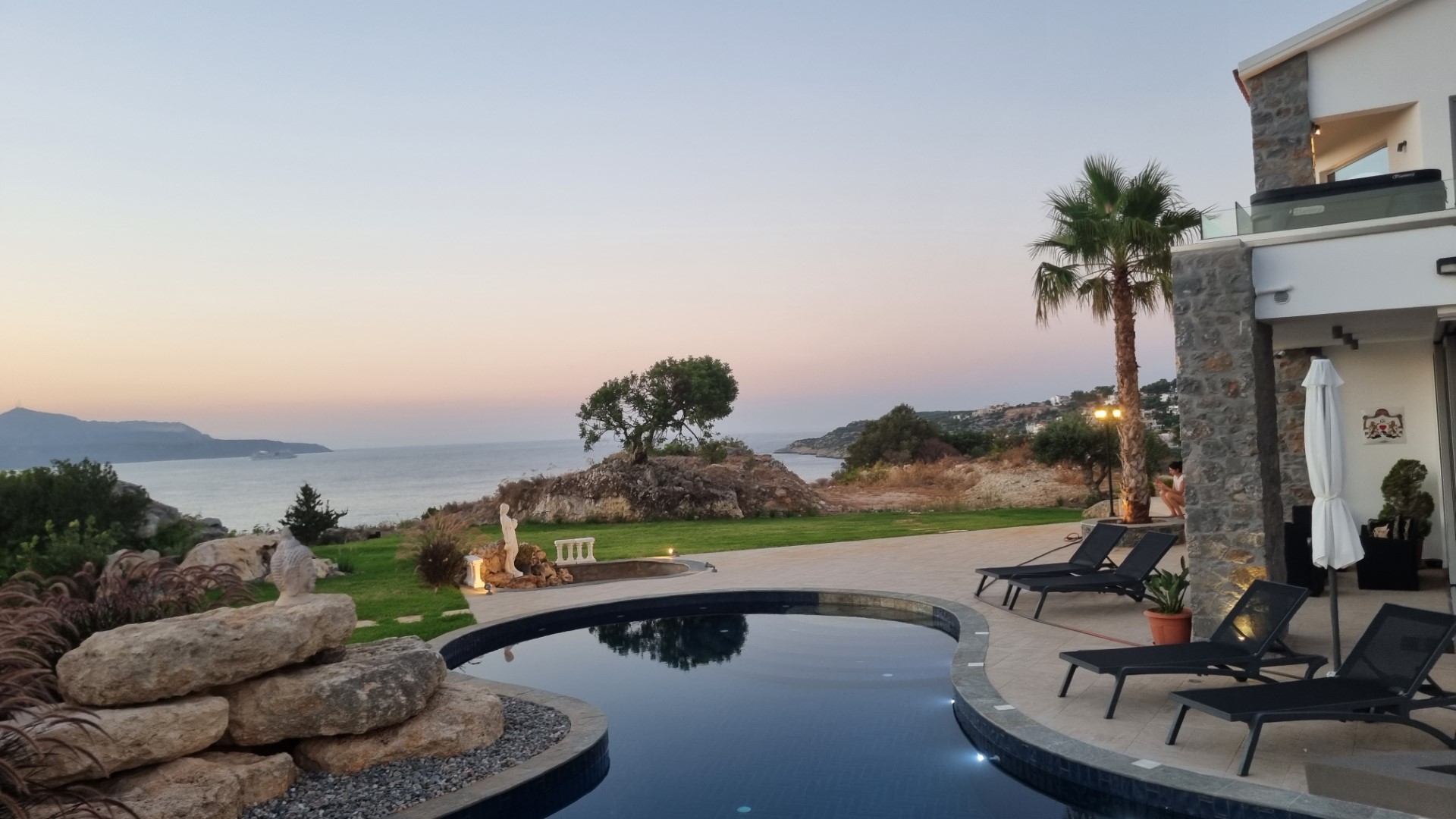 A Private Hilltop Sanctuary with 360° Panoramic Sea & Mountain Views