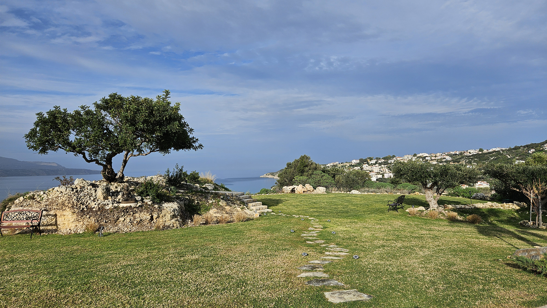 A Private Hilltop Sanctuary with 360° Panoramic Sea & Mountain Views