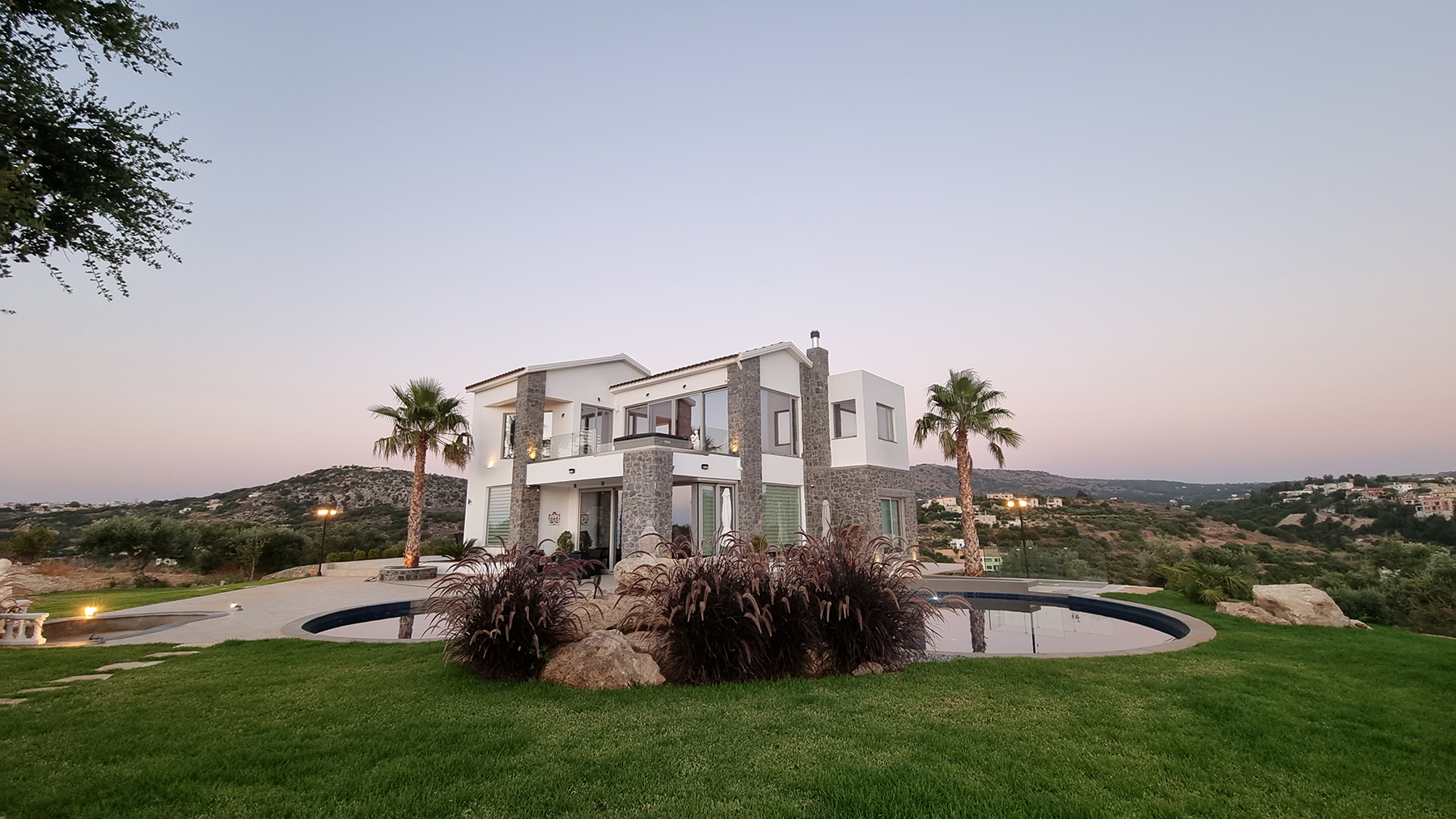 A Private Hilltop Sanctuary with 360° Panoramic Sea & Mountain Views