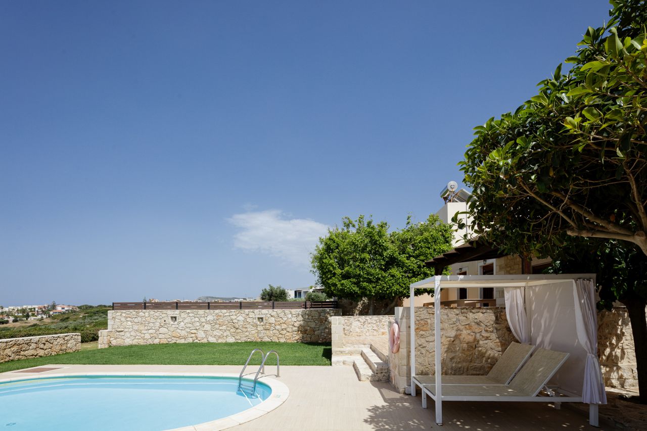 Charming Stonebuilt- Seaview Villa with Private Pool Near Rethymno