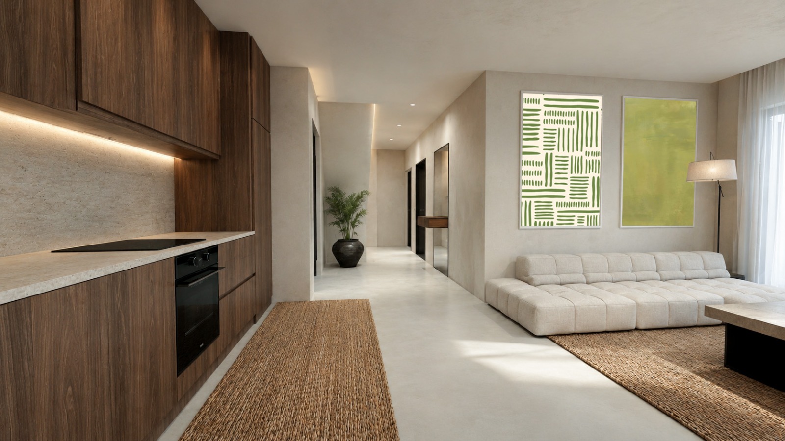 Exclusive complex of 3 sea view villas -under construction in Mesi