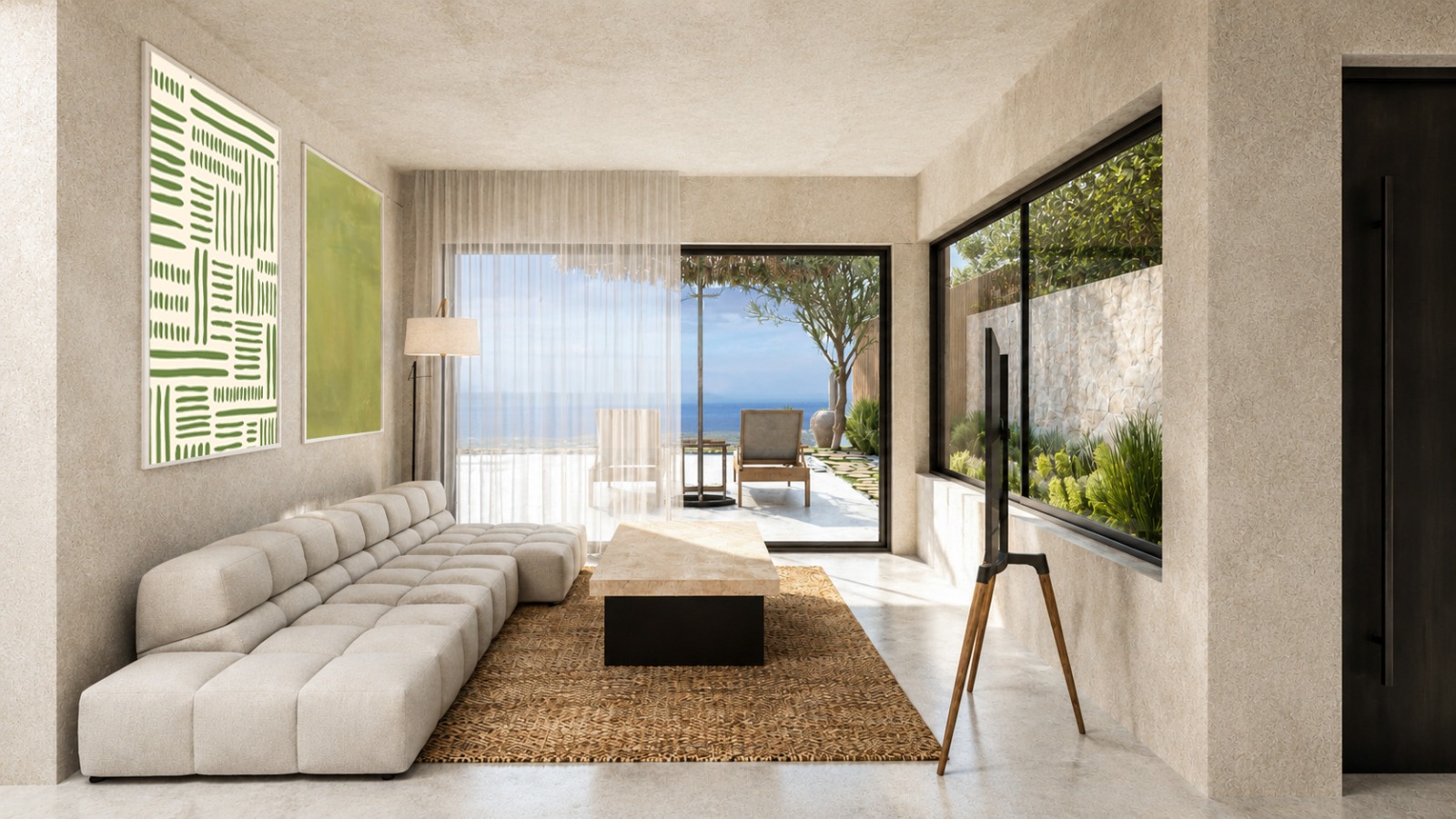 Exclusive complex of 3 sea view villas -under construction in Mesi