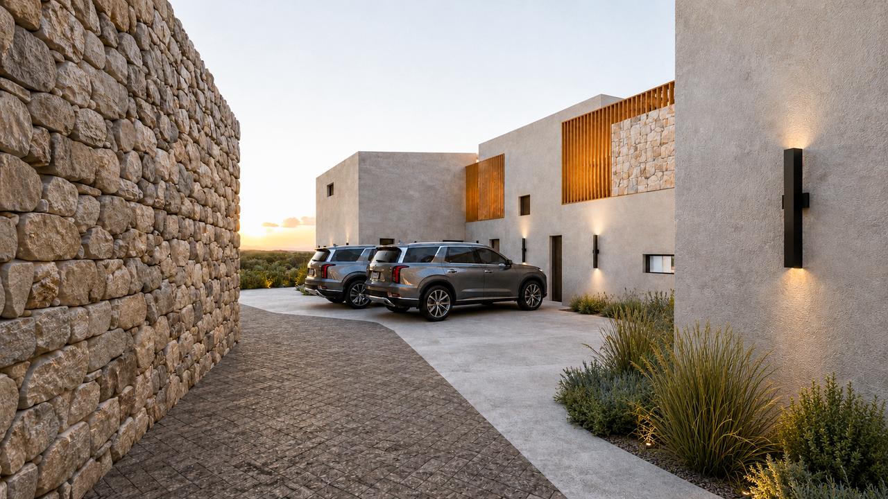 Exclusive complex of 3 sea view villas -under construction in Mesi