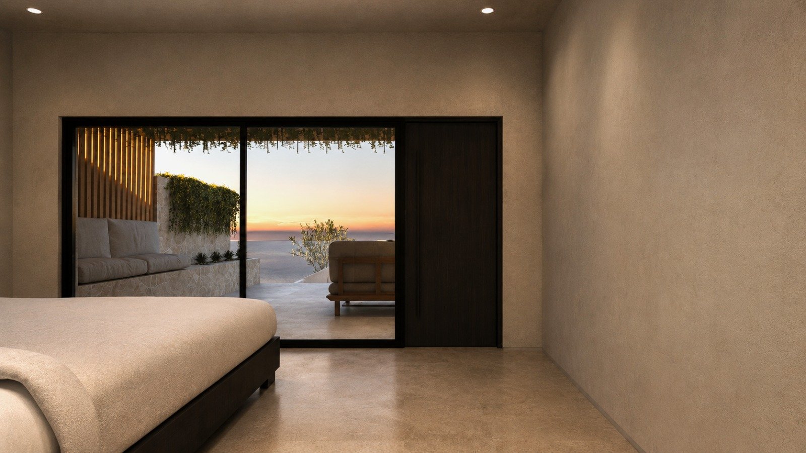 Exclusive complex of 3 sea view villas -under construction in Mesi